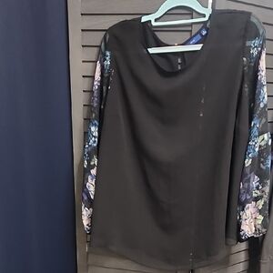 Apt. 9 Black Sheer Blouse